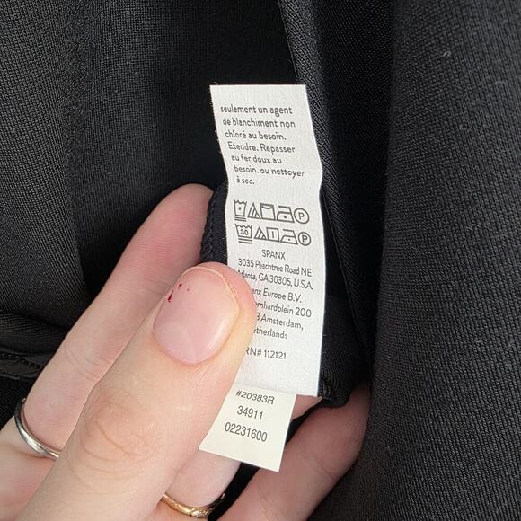 Spanx Black The Perfect Sleeveless Stretchy Fitted Minimalist Jumpsuit Size XL - Picture 6 of 8